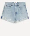 Agolde Parker Long Shorts With Cuff In Covet