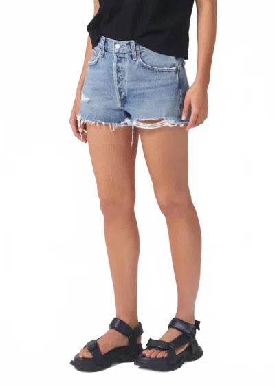 AGOLDE WOMEN'S PARKER SHORT VINTAGE CUT OFF IN GRUDGE