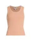 Agolde Women's Poppy Scoopneck Tank Top In Pink Salt