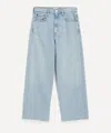Agolde Women's Ren Stretch Cropped Wide-leg Jeans In Beam In Blue