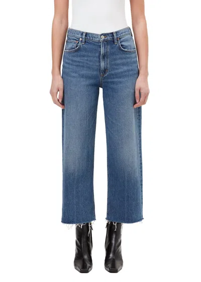 Agolde Women's Ren Wide Leg Jean In Chord In Blue