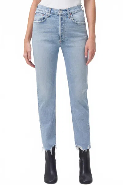 Agolde Women's Riley Crop Jeans In Blue