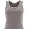 AGOLDE WOMEN'S SCOOP NECK RIBBED KNIT TANK TOP