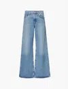 Agolde Clara Low Rise Baggy Flare Jeans In Signal In Signal (med Vint Ind)