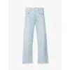 AGOLDE AGOLDE WOMENS SMASH REN WIDE-LEG HIGH-RISE RECYCLED JEANS