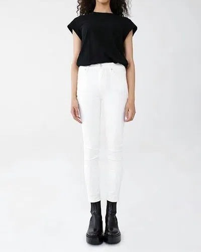 Agolde Women's Sophie High Rise Skinny Crop Jeans In Offspring In White