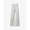Agolde Baggy Fit Slung Jeans In Colina (pale Grey)