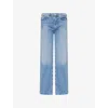 Agolde Womens  Harper Straight-leg Denim Jeans In Blue