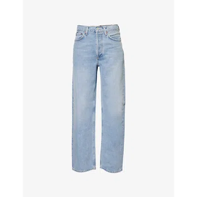 AGOLDE WOMENS REPLICA (WSHED IND) HENSON BAGGY TAPER DENIM JEANS