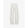 Agolde Dame Wide Leg Jeans In White