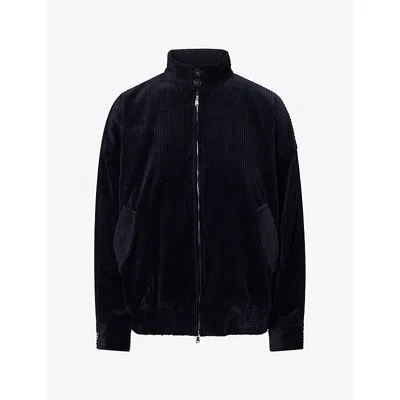 Agolde Womens Blair Corduroy Jacket Obscura (dk Navy) In Blue