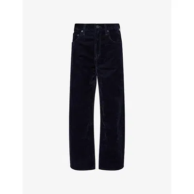 Agolde Womens  Low Curve Wide-leg Cotton-blend Jeans