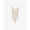 AGOLDE WOMENS AGOLDE ARA SCOOP-NECK STRETCH-JERSEY BODYSUIT