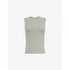 Agolde Binx Tank Celery In Celery (green Heather)