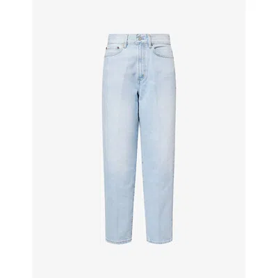Agolde Womens Comeback (pale Indigo) 80's High-rise Vintage Taper Denim Jeans In Blue