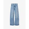 Agolde Temple Denim Trousers Belt Loops In Fairway (vint Md Ind)