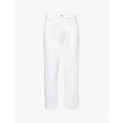 Agolde Womens Fortune Cookie (natural) 90's Straight-leg Mid-rise Cropped Organic-denim Jeans