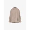 Agolde Womens Jakarta Stripe Roux Relaxed-fit Woven Shirt In Jakarta Stripe