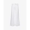 Agolde Criss Cross Straight Jeans In Milkshake (white)