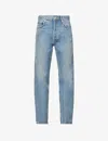 Agolde Womens Navigate 90s Pinch Waist Straight-leg Denim Jeans In Blue