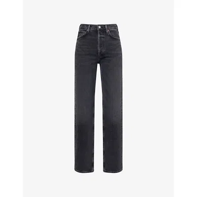 AGOLDE WOMENS RADIUS 90S PINCH WAIST STRAIGHT-LEG DENIM JEANS