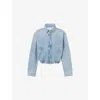 Agolde Nile Crop Zip Denim Jacket