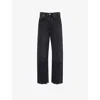 Agolde The Low-slung Baggy Jeans In Black