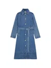 Agolde X 마리아 맥마누스 A라인 코트 In Blue