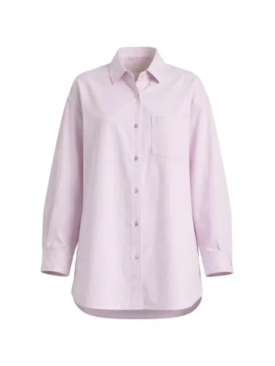 Agolde X Maria Mcmanus A-line Denim Shirt In Pink