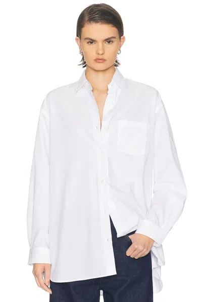 Agolde X Maria Mcmanus A-line Poplin Top In White