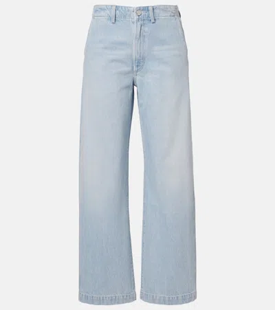 AGOLDE X MARIA MCMANUS FADED WIDE-LEG JEANS