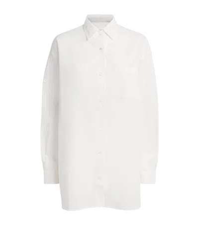 Agolde X Maria Mcmanus Organic Cotton Poplin Shirt In White
