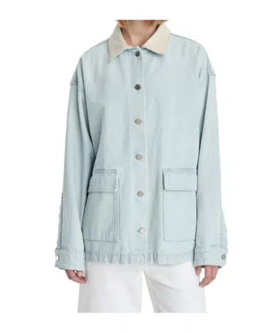 Agolde X Maria Mcmanus Oversized Field Jacket In Blue