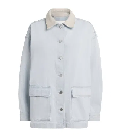 Agolde X Maria Mcmanus Oversized Field Jacket In Blue