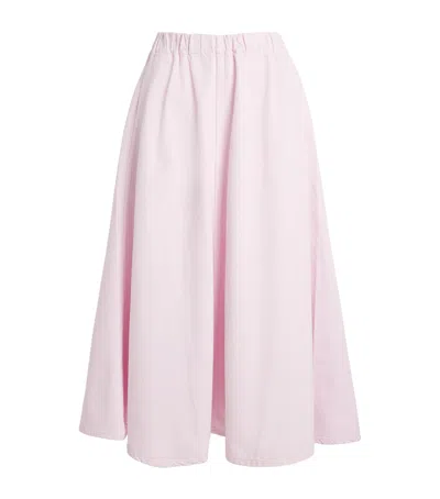 Agolde X Marina Mcnamus Midi Skirt In Pink