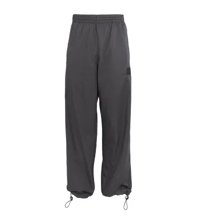 Agolde X Rsvp Cotton Track Pants In Graphite (ink Grey)