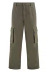 Agolde X Rsvp Gallery Cotton Cargo Trousers In Green