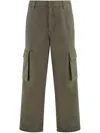 Agolde X Rsvp Gallery Cotton Cargo Trousers In Green