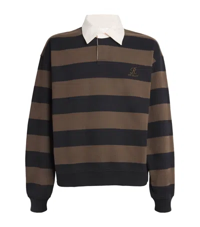 Agolde X Rsvp Gallery Cotton Rugby Shirt In Multicolor