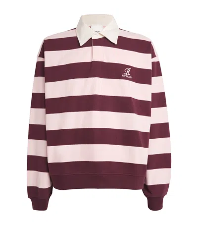 Agolde X Rsvp Gallery Cotton Rugby Shirt In Multicolor