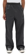 Agolde X Rsvp Cotton Track Pants In Graphite (ink Grey)