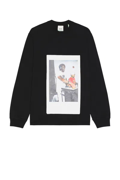 Agolde X Rsvp Gallery Long Sleeve Crew In Black