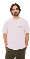 Agolde X Rsvp Gallery Print Mock Tee Pink/black (light Pink) In Pink/black (light Pink)