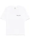 Agolde Short Sleeve Mock Neck In Gallery Print In White