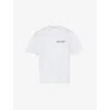 Agolde Short Sleeve Mock Neck In Gallery Print In White