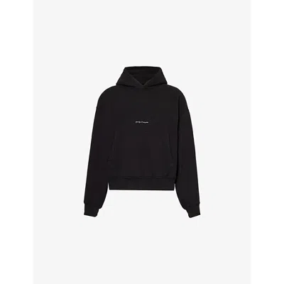 Agolde Mens  X Rsvp Easton Kangaroo-pocket Relaxed-fit Cotton-blend Hoody Black