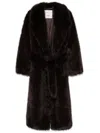 Agolde Shoreditch Ski Club Ebony Coat In Multi