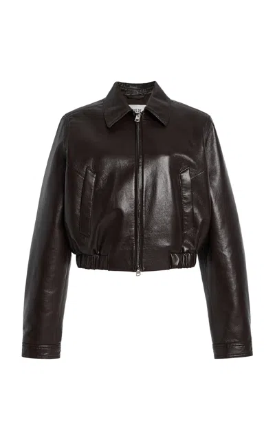 Agolde X Shoreditch Ski Club Essie Leather Jacket