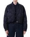 Agolde X Shoreditch Ski Club Iona Quilted Jacket In Blue
