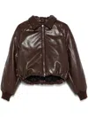 Agolde X Shoreditch Ski Club Puffer Jacket In Brown